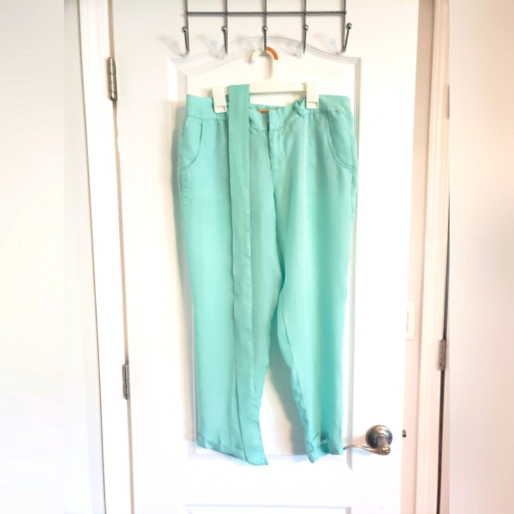 Guess Mint Trousers with Belt
